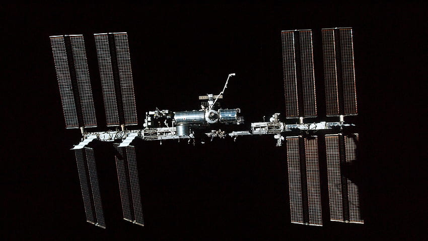 iss, space, solar cells HD wallpaper