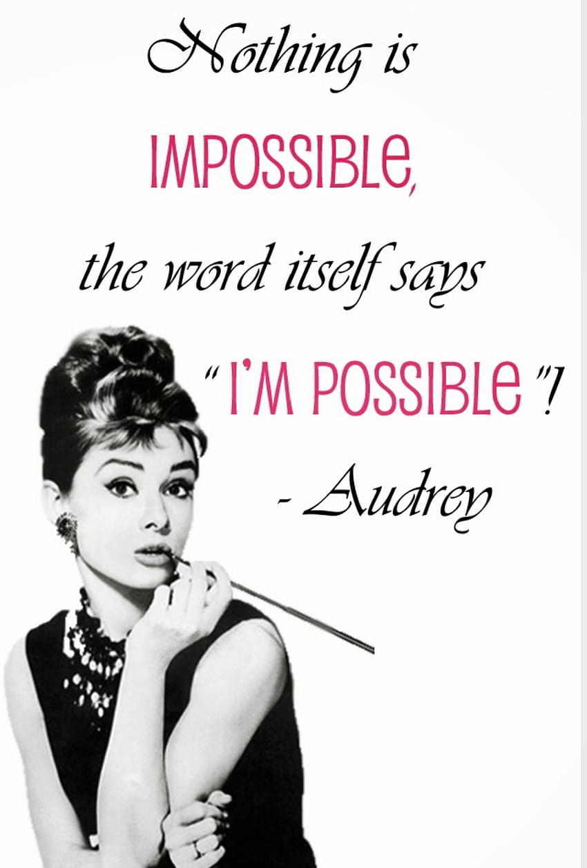 De Suzanne Palmer sobre Audrey Hepburn. iPhone, frases de Audrey Hepburn  fondo de pantalla del teléfono | Pxfuel