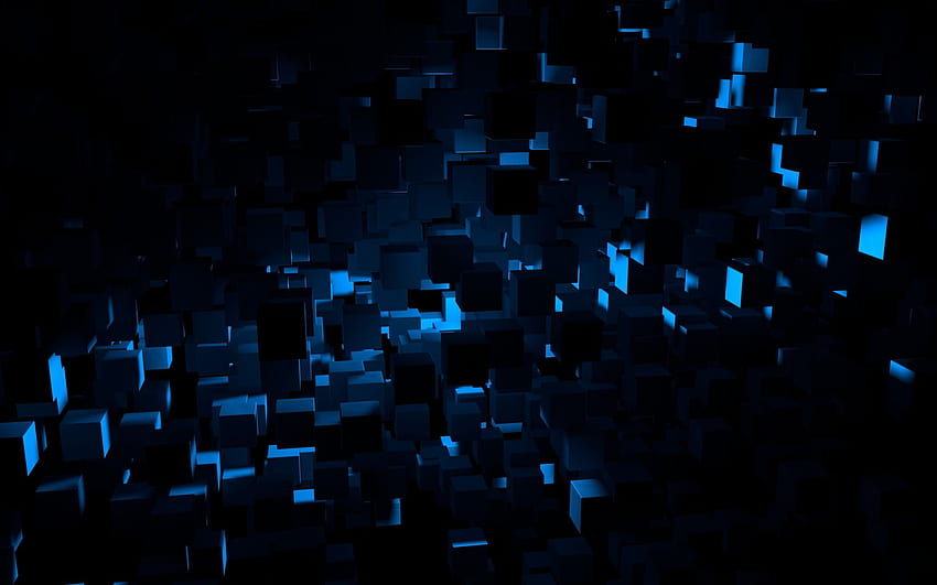 Blue Tech, Dark Blue Technology HD wallpaper