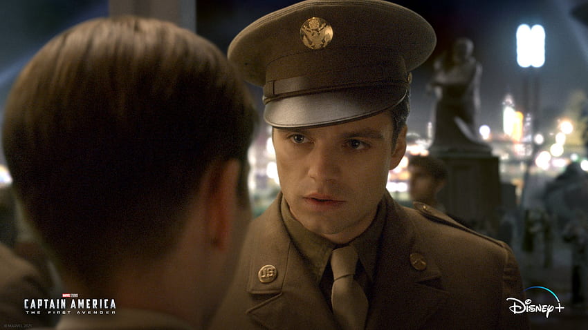 Captain America - Rencontrez le sergent James Barnes pour la première fois dans Captain America : The First Avenger ! Fond d'écran HD