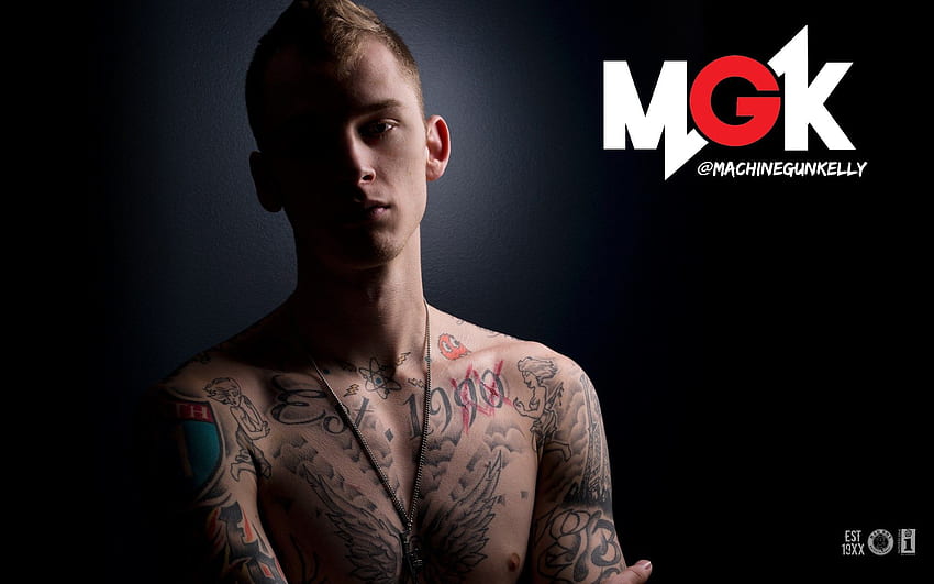 Mgk , Mgk Full HQ Definition Quality Archive HY, Lace Up MGK Logo HD wallpaper