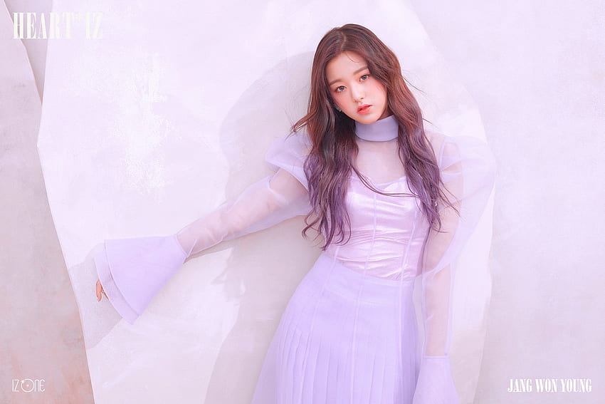 IZ*ONE - HEART*IZ Тийзър - Concept Violet and Sapphire ver, Jang Won-young HD тапет