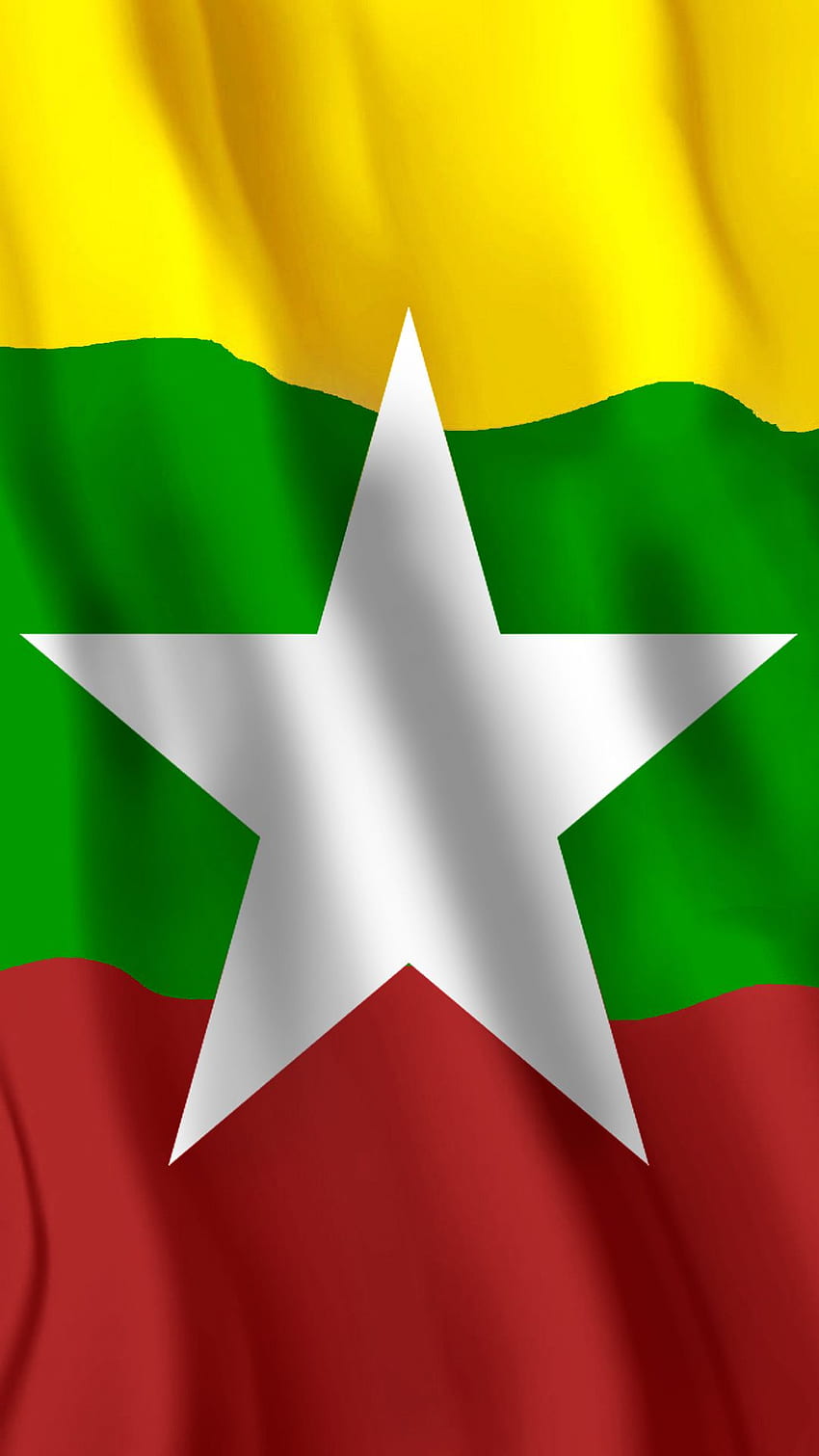 Myanmar-Flagge (3). Cytron-Gesamtlösungen HD-Handy-Hintergrundbild