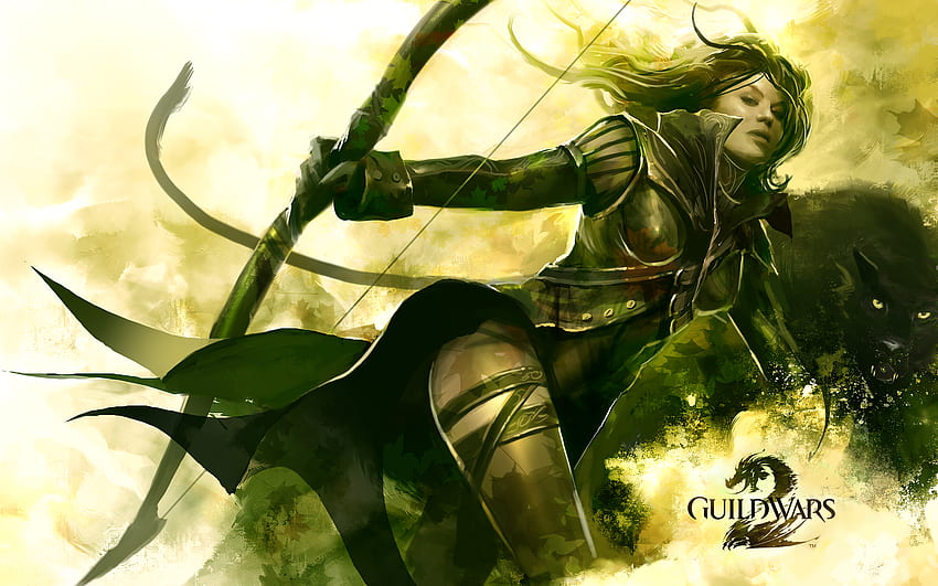 Fantasy Archer, adventure, fighting, video game, fantasy, game, , girl, guild wars HD wallpaper