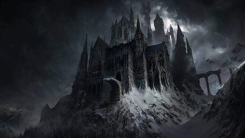 Zły zamek Dark Fantasy , fantasy, i tło Tapeta HD