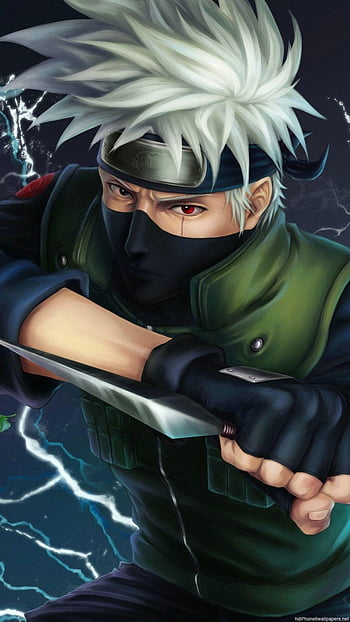 Kakashi drawing, anime, naruto, HD phone wallpaper