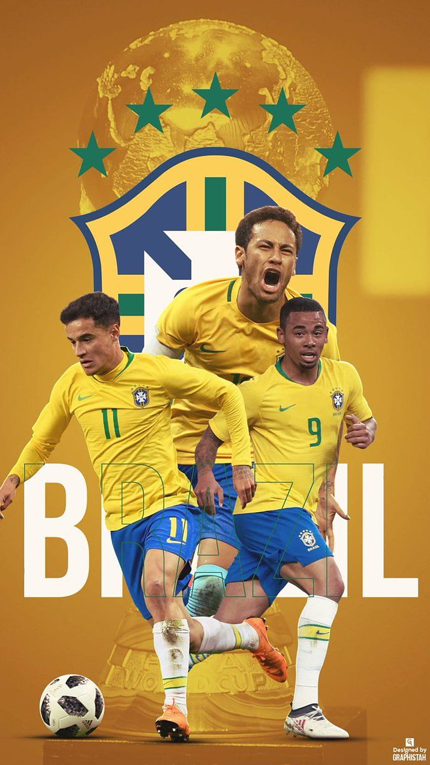 กราฟิสตาห์ - . ทีมชาติ - บราซิล, ทีมฟุตบอล วอลล์เปเปอร์โทรศัพท์ HD