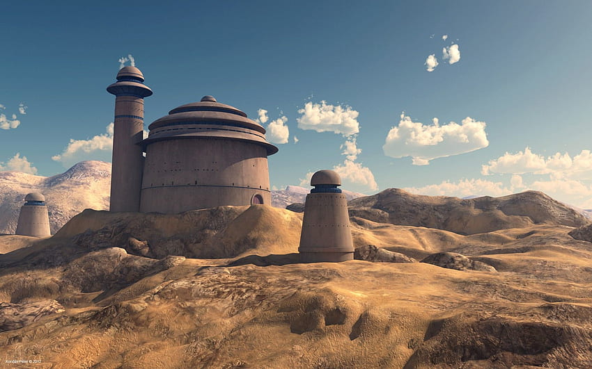 Star Wars Landscape, Star Wars Tatooine HD wallpaper