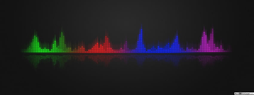 Sound Equalizer Rainbow, Layar Ganda Pelangi Wallpaper HD