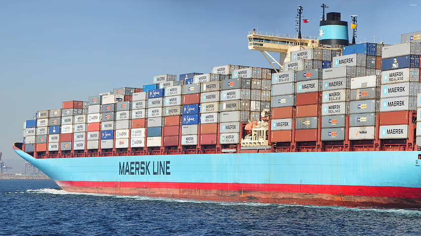 Maersk Cargo Ship Graphy Hd Wallpaper Pxfuel