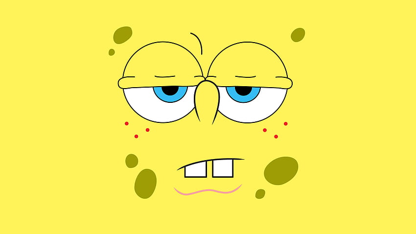 SpongeBob Kanciastoporty, animowany, zabawny, minimalistyczny Tapeta HD