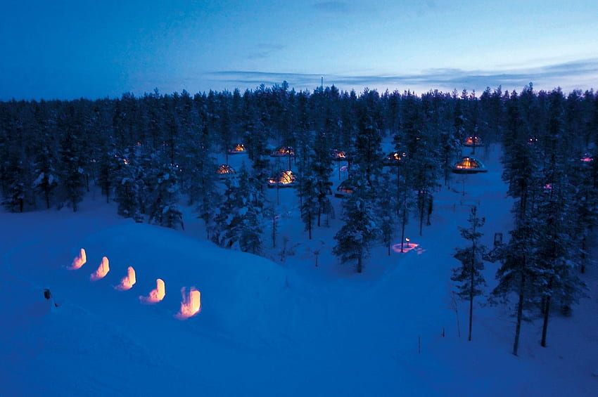 Glass Igloo In Finland to Sleep Under the Northern Lights - Cyber HD wallpaper