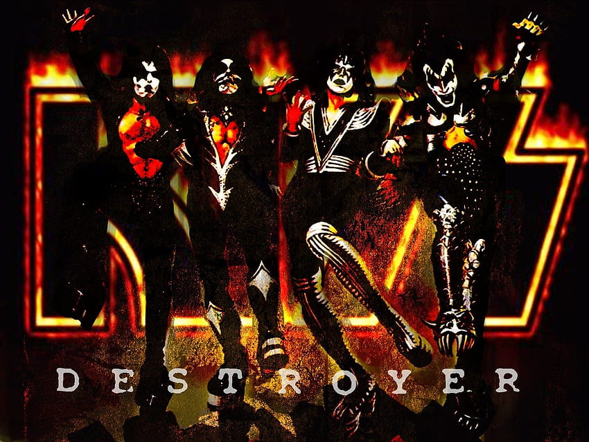 Rock Band Kiss, Kiss Logo HD wallpaper