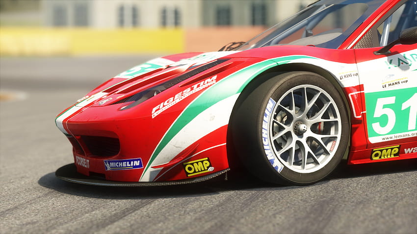 Red Ferrari sports car, car, video games, racing simulators, Assetto ...
