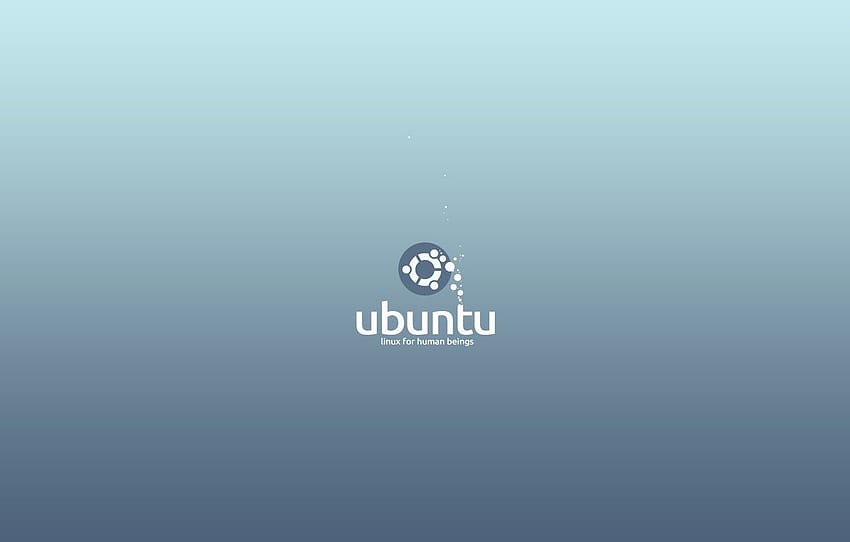 Linux, Ubuntu, For Human Beings For , Section Hi Tech, Ubuntu Minimalist HD wallpaper