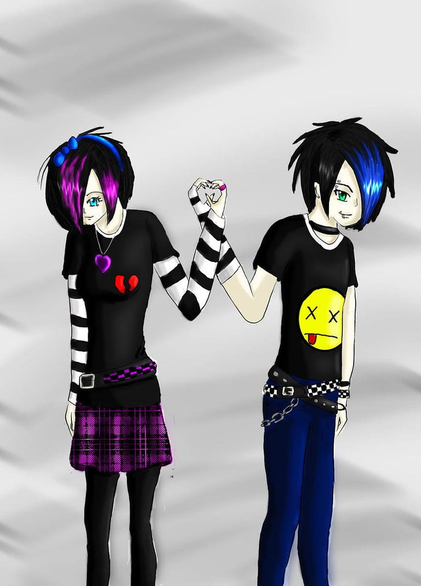 Emo Couple Wallpapers  Top Free Emo Couple Backgrounds  WallpaperAccess