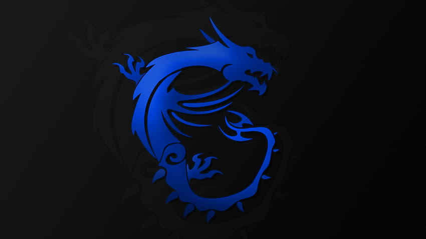 MSI Dragon 1440p, blaues MSI HD-Hintergrundbild
