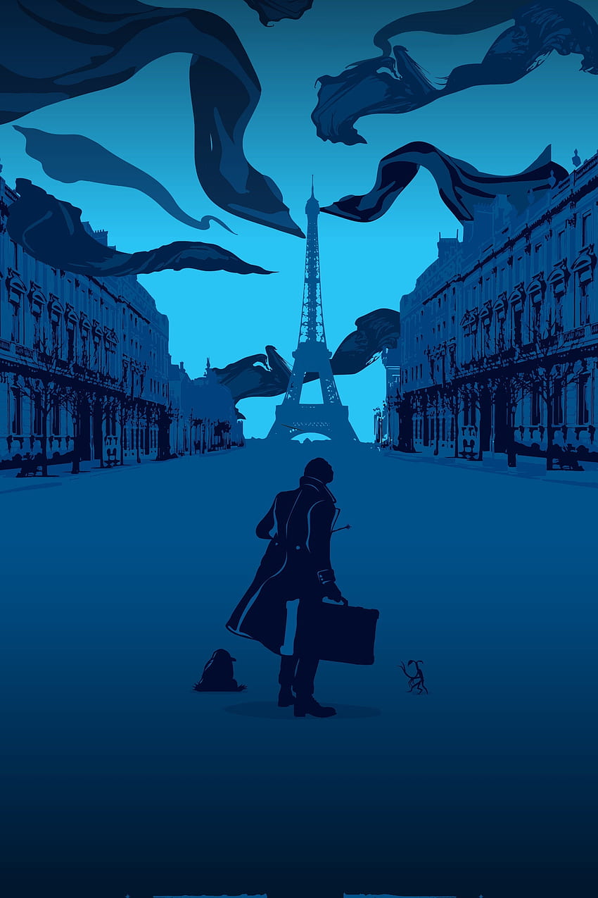 Les Animaux Fantastiques : Les Crimes de Grindelwald, affiche de film, oeuvre d'art Fond d'écran de téléphone HD