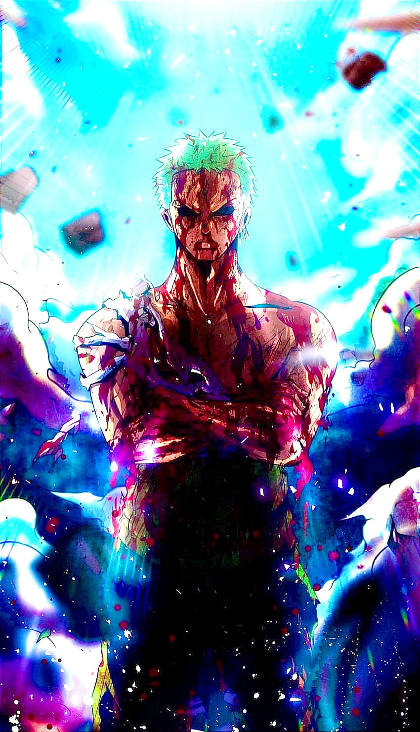 First try at Manga Panel Cutout Wallpaper  Zoro  Nothing Happened Let me  know how it turned out and any tips  rOnePiece