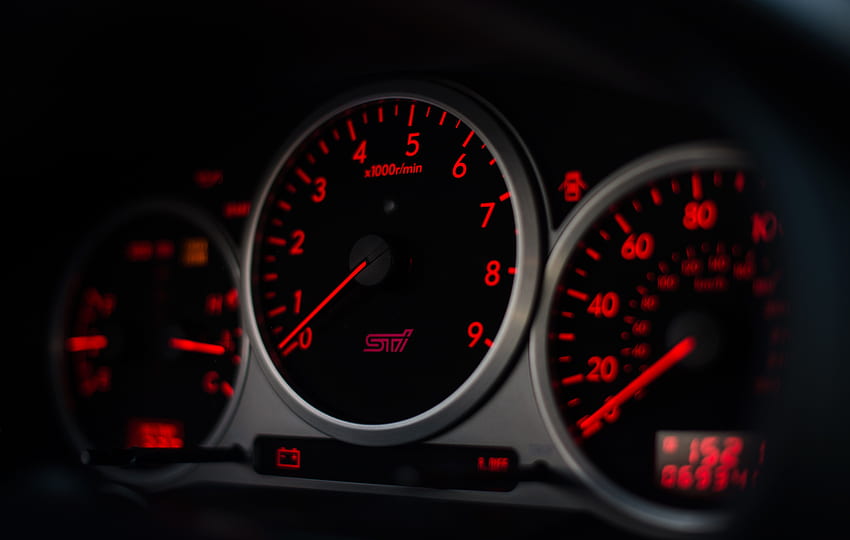 car, Subaru, Instrument Panel, Speedometer, Electronics, Subaru WRX HD wallpaper