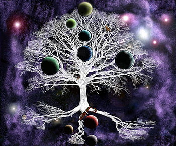 Ying yang concept of balance Yggdrasil tree of life norse mythology  Balance concept Generative ai Stock Illustration  Adobe Stock