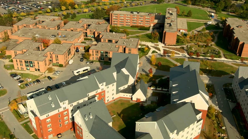 Aerial View of the Campus at the University of Vermont, UVM HD wallpaper