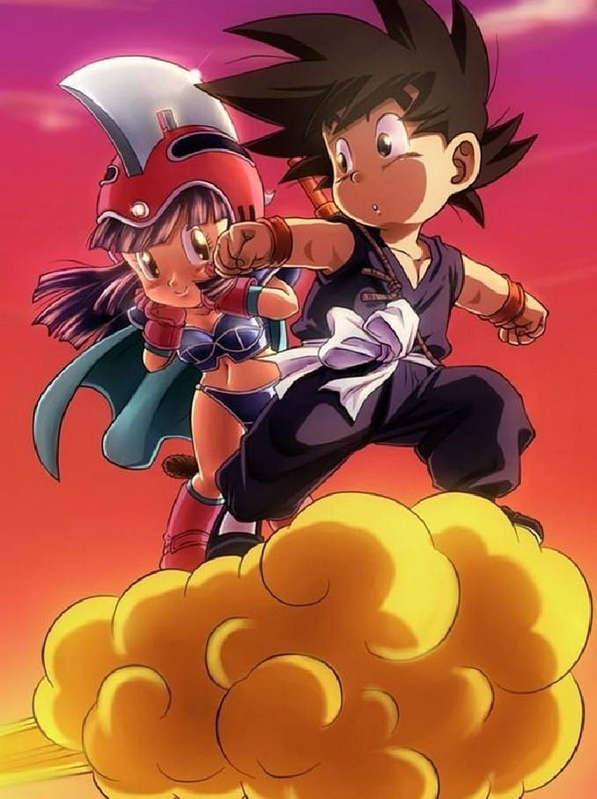 Goku Chichi, Cute Goku and Chichi HD phone wallpaper