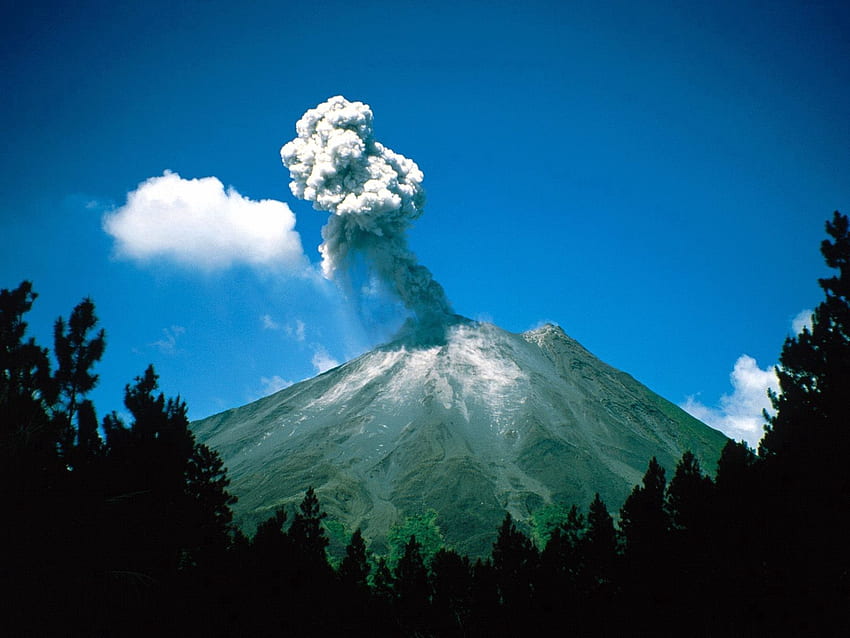 자연, 하늘, 연기, 화산, 분화, 코스타리카 HD 월페이퍼