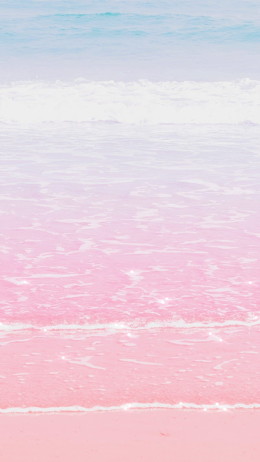 Pastel beach waves sparkle HD phone wallpaper | Pxfuel