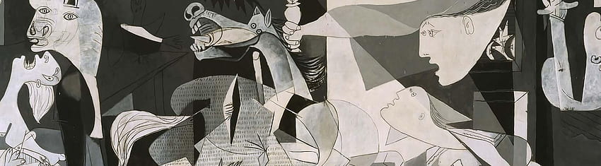 ゲルニカ パブロ・ピカソの最も有名なキュビズム絵画、パブロ・ピカソの芸術の背後にある意味 高画質の壁紙