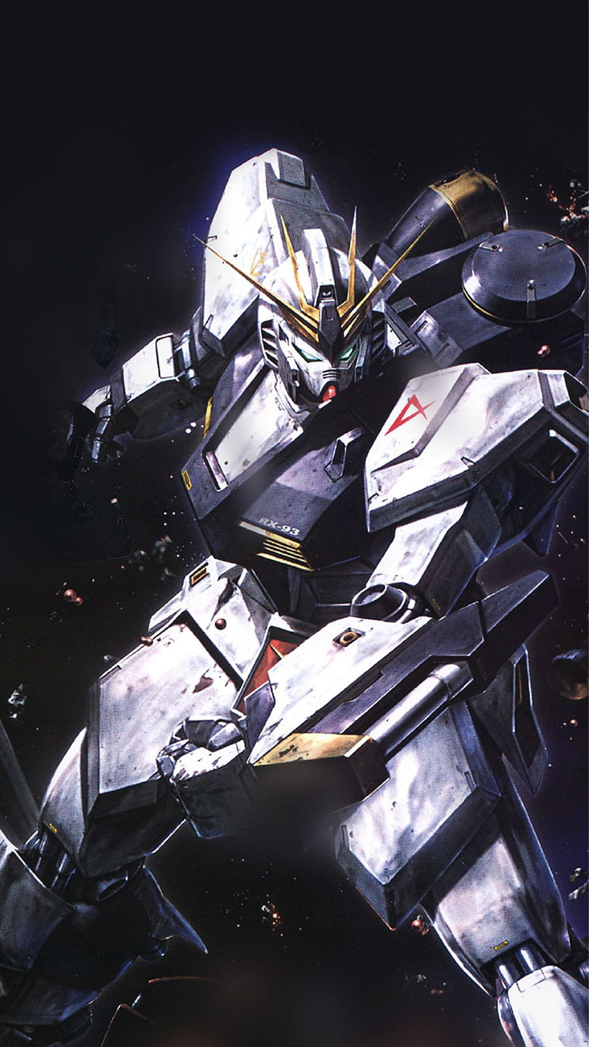 Gundam Rx Illust Toy Space iPhone 8, Black and White Gundam HD phone wallpaper