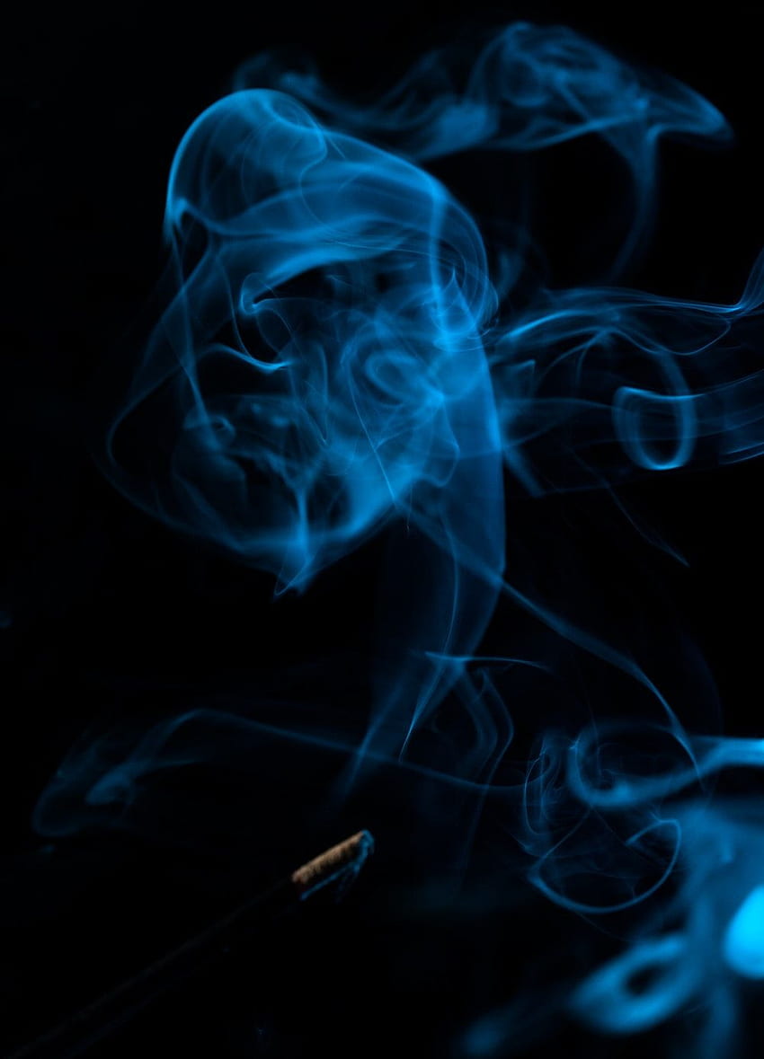 Blue Smoke Background. & Stock, Smokey HD phone wallpaper