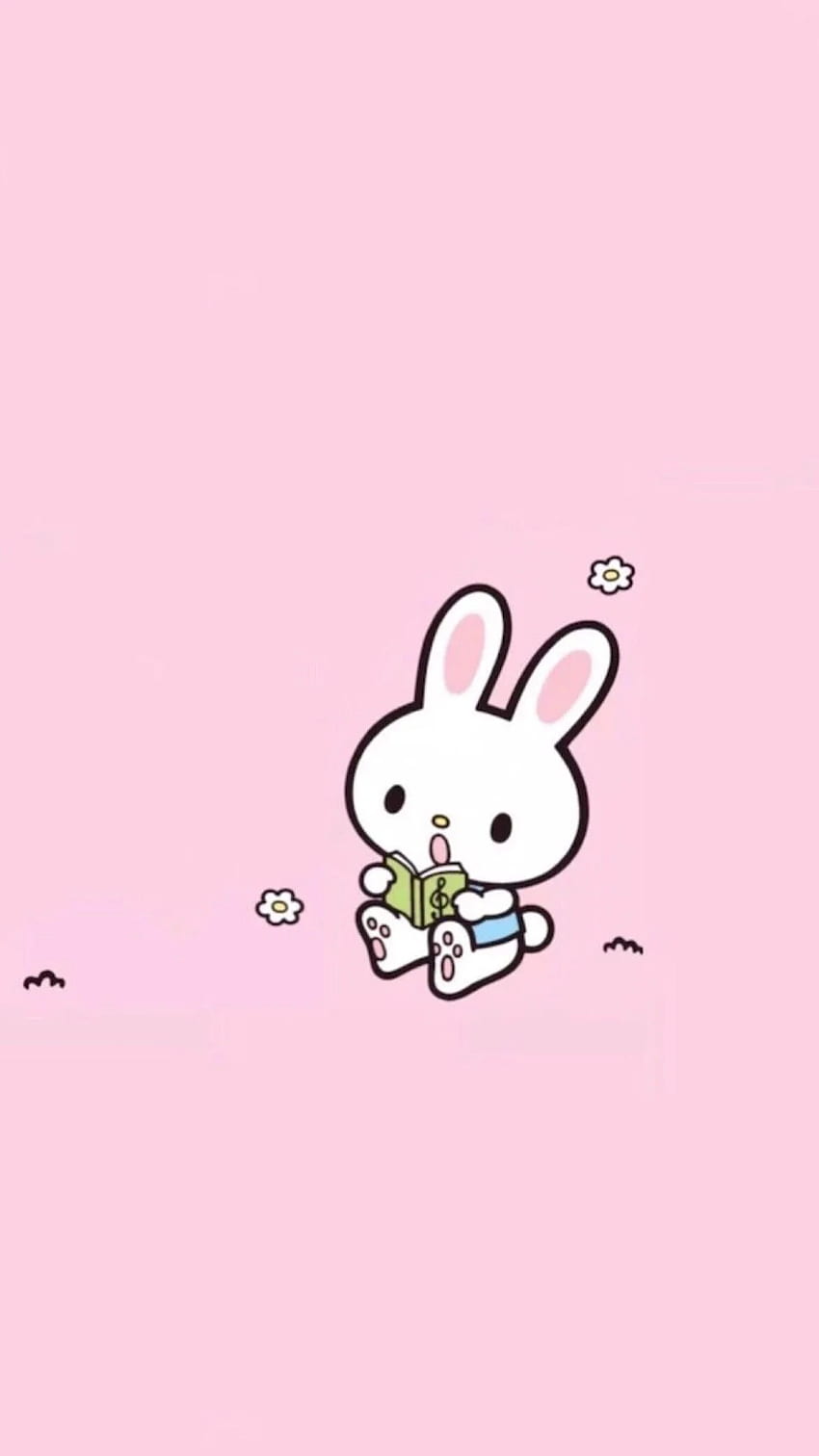 Cute Bear And Bunny pink bunny iphone HD phone wallpaper  Pxfuel