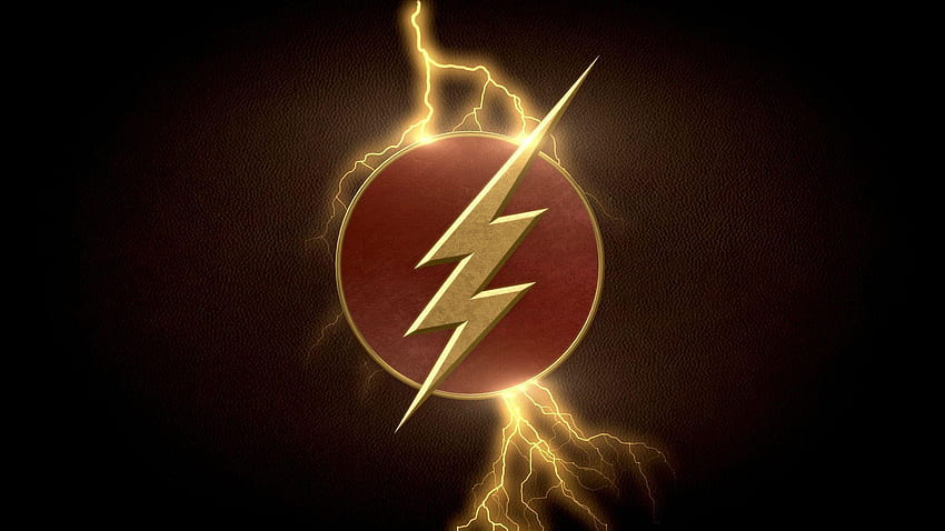 O logotipo do Flash, símbolo do Flash papel de parede HD