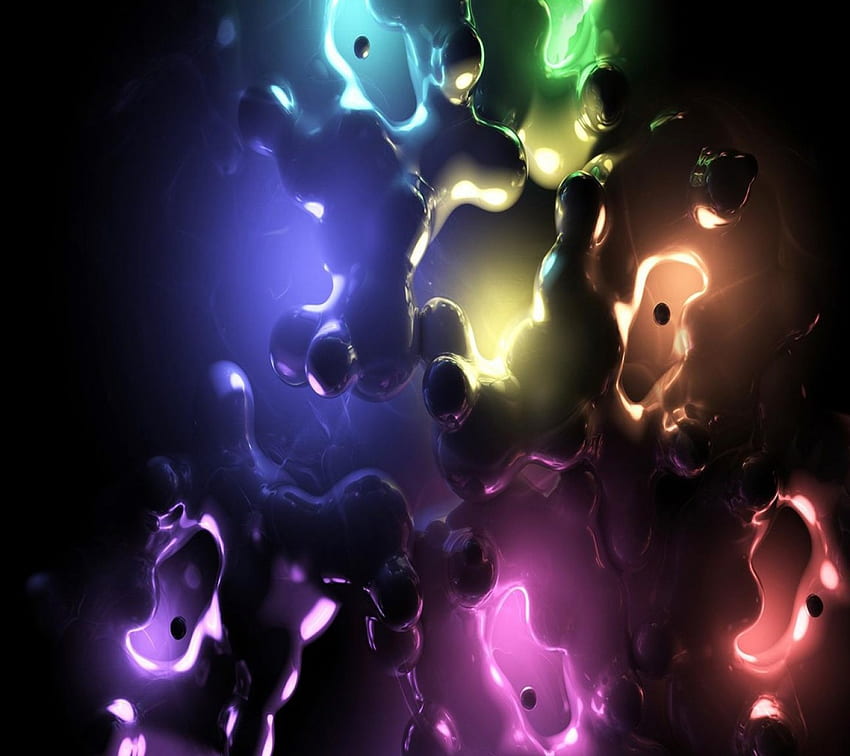 Neon Splash, biru, percikan, warna, plasma, oranye, beraneka warna, ungu, neon, hijau, kuning, merah Wallpaper HD