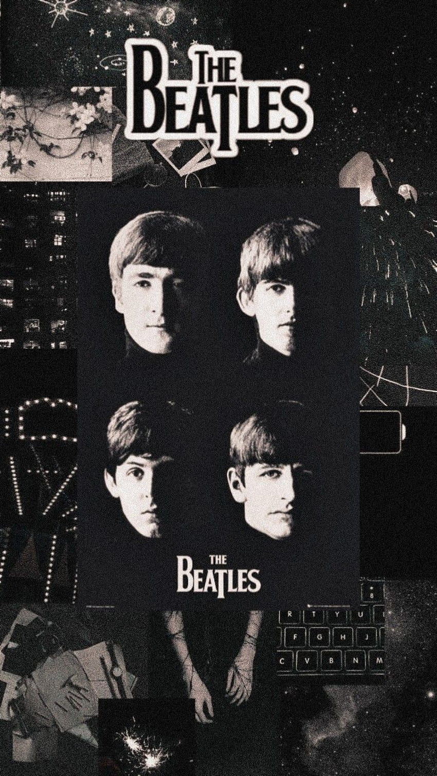 Con The Beatles, estético, WithTheBeatle, paul mccartney, blanco y negro, años 60, johnlennon, tumblr, ringostarr, TheBeatles, georgeharrison fondo de pantalla del teléfono