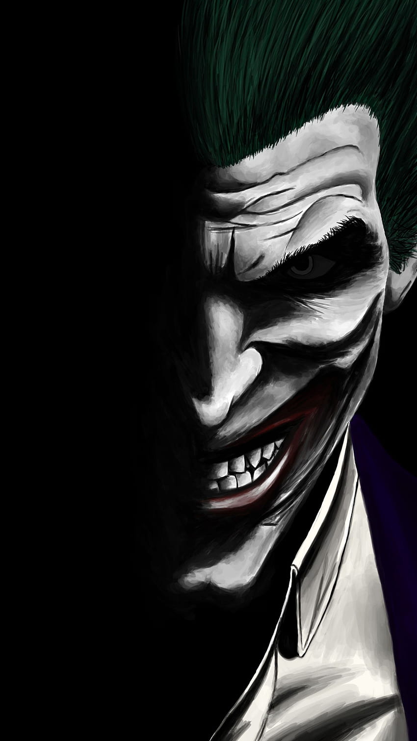 Joker, Dark, Dc Comics, Villain, Artwork, - Joker HD phone wallpaper