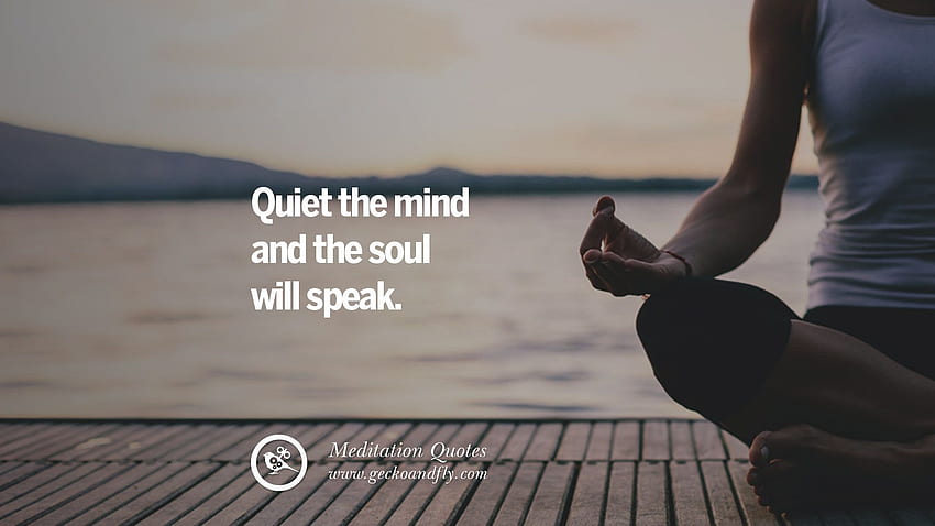 Quotes On Mindfulness Meditation For Yoga, Sleeping, And Healing, Meditation Quotes HD wallpaper