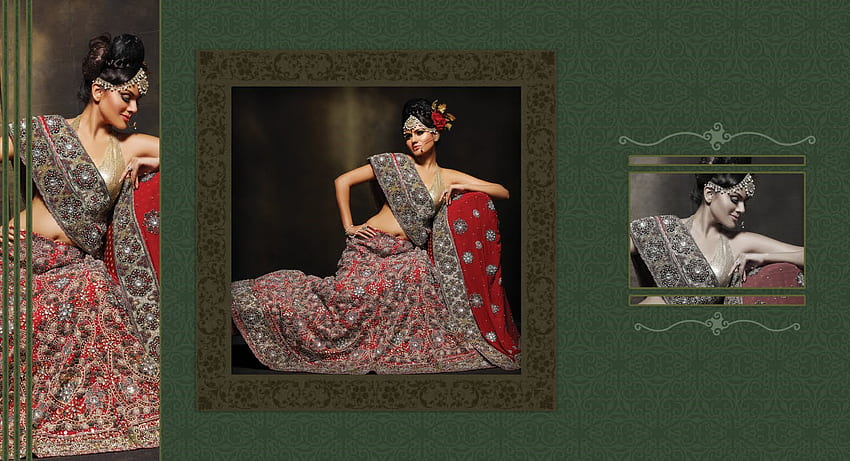 Abbigliamento etnico e tradizionale indiano .., moda, bello, lehenga, india Sfondo HD