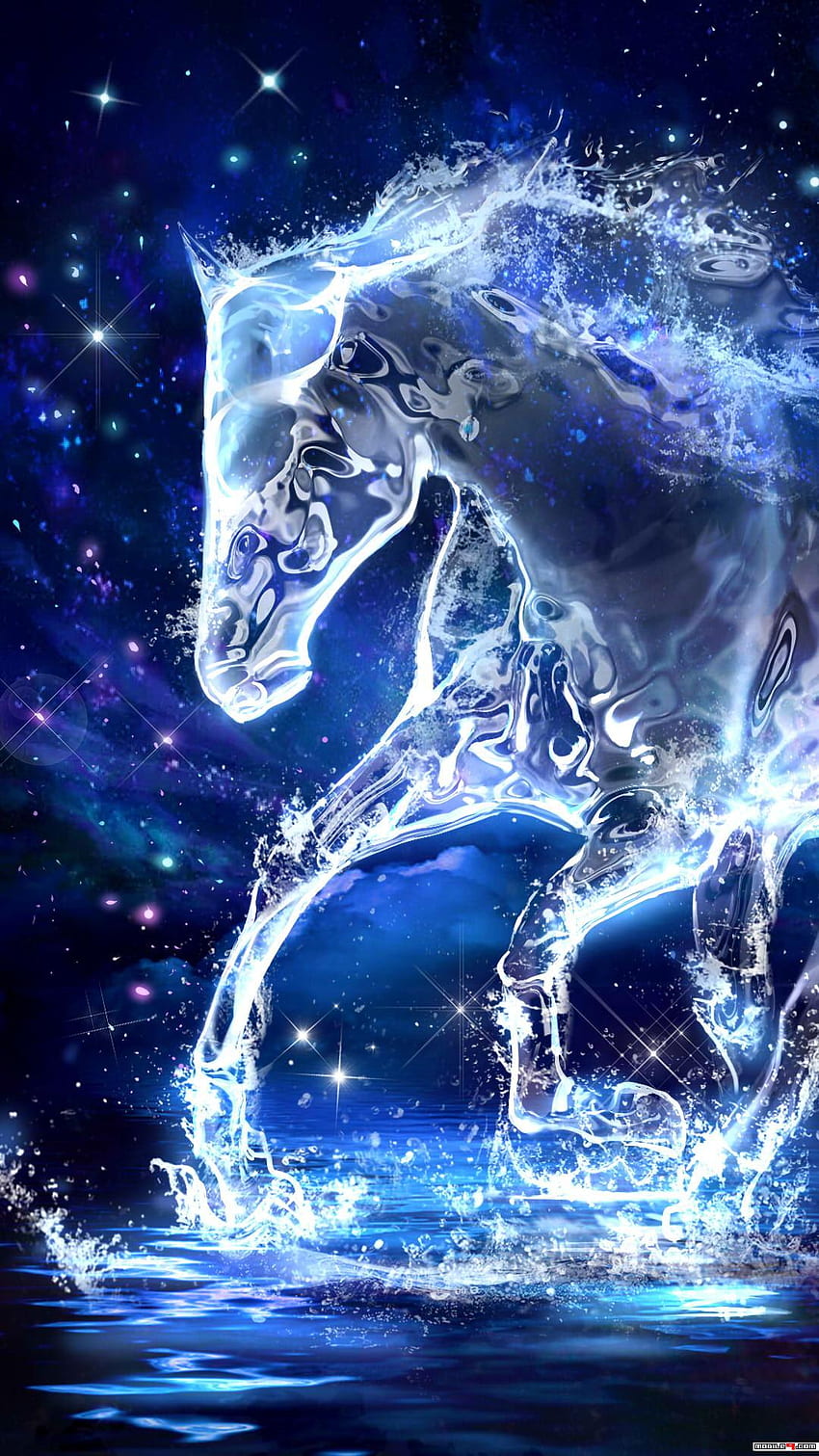 Fire Horse Live, Ice Horse HD phone wallpaper