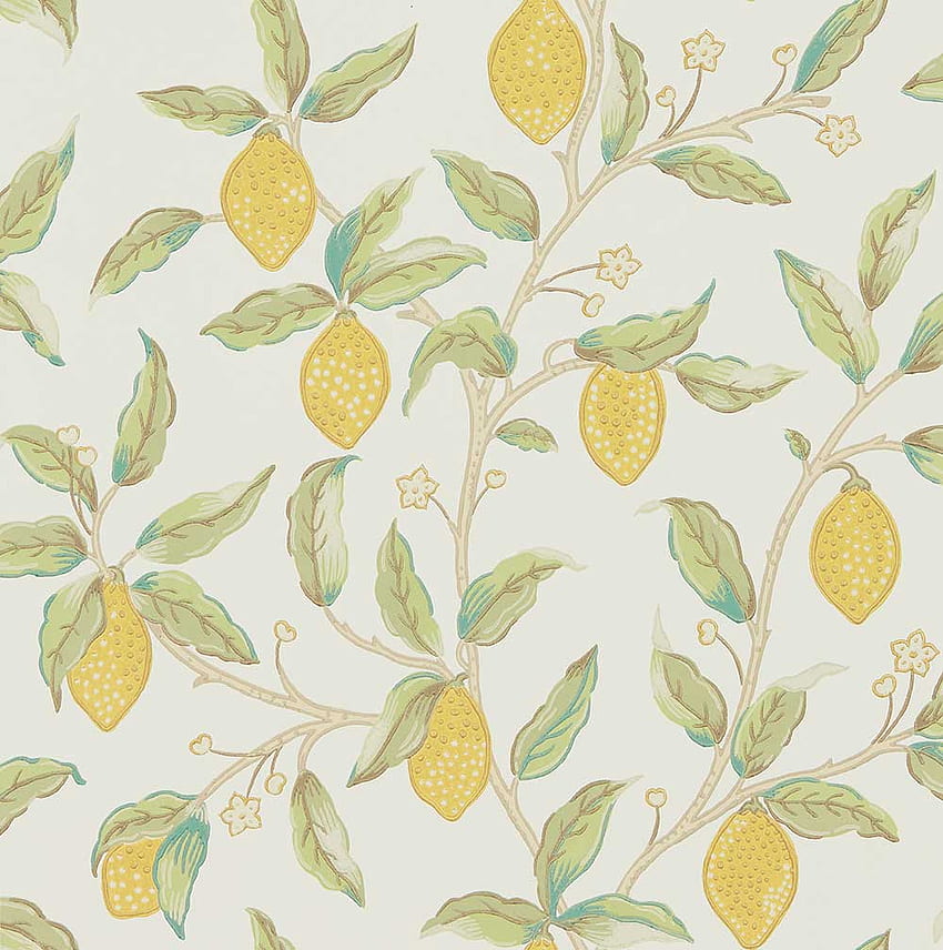 William Morris Lemon Tree, Lemon Pattern HD phone wallpaper