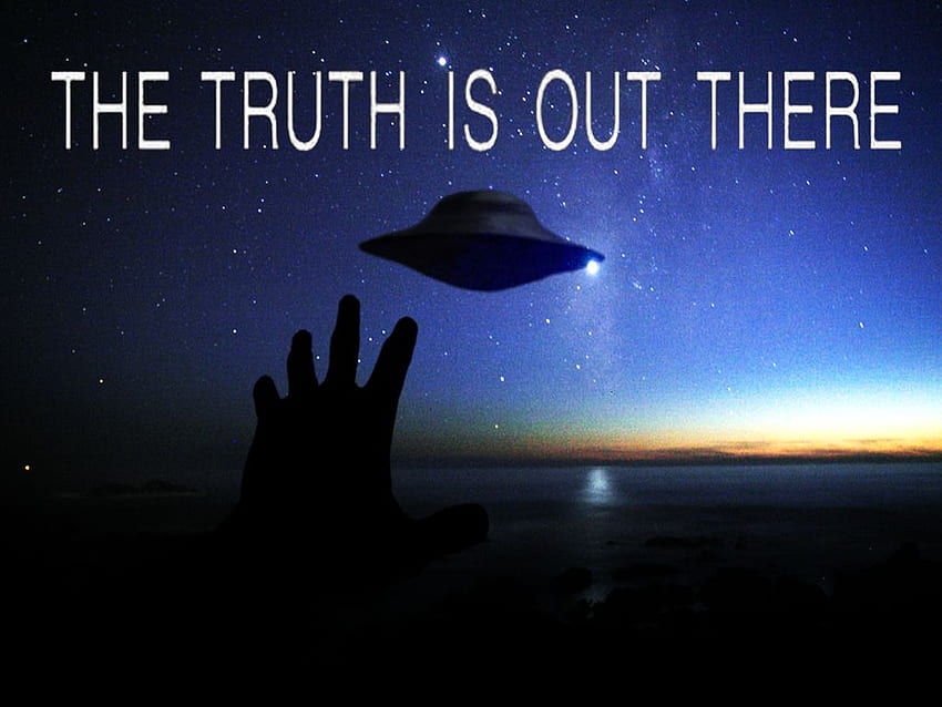 UFO i kosmici Czy wierzysz? i tło Tapeta HD