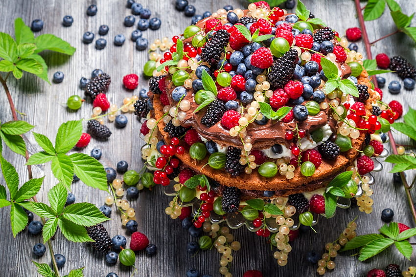 * Berries *, makanan penutup, buah-buahan, segar, makanan Wallpaper HD