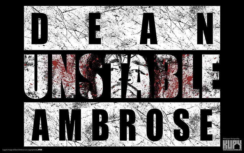 Dean Ambrose - Unstable - The Shield (WWE), Dean Ambrose Logo HD wallpaper