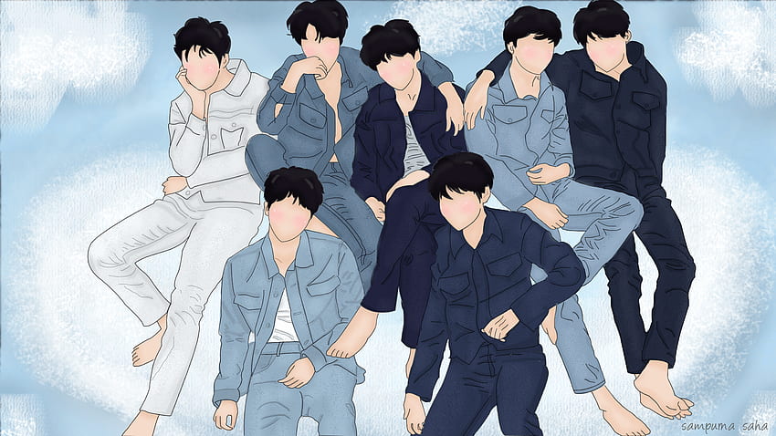 My BTS Love Yourself: Tear (Ver. R) Digital Fan Art (de maio) I, Fan Art BTS Laptop papel de parede HD