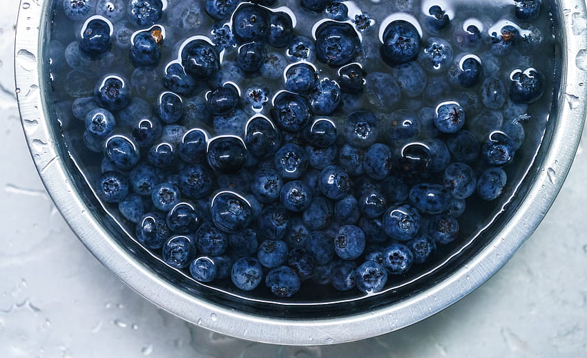Water, Food, Blueberry, Bilberries, Berries, Plate HD wallpaper