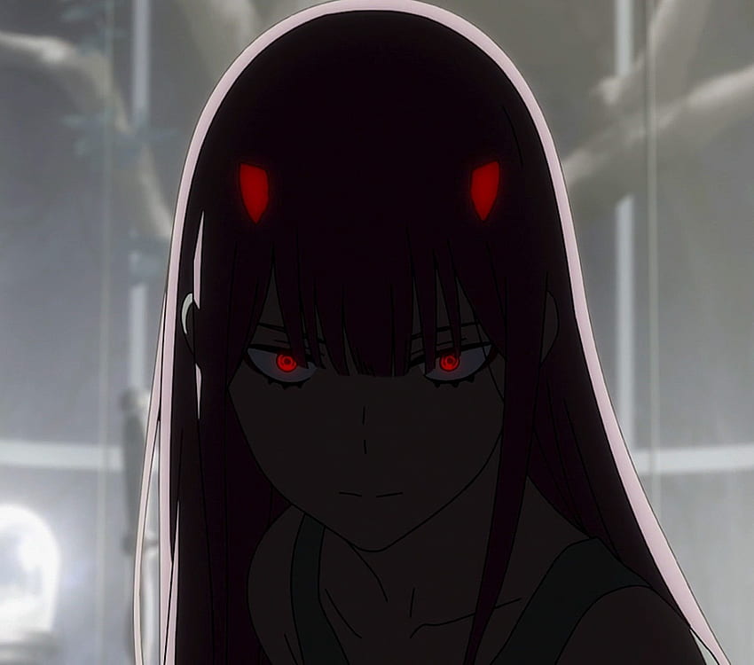 Dark, Red Eyes, Zero Two, Anime Girl, - Anime Dark Red Eyes - HD ...