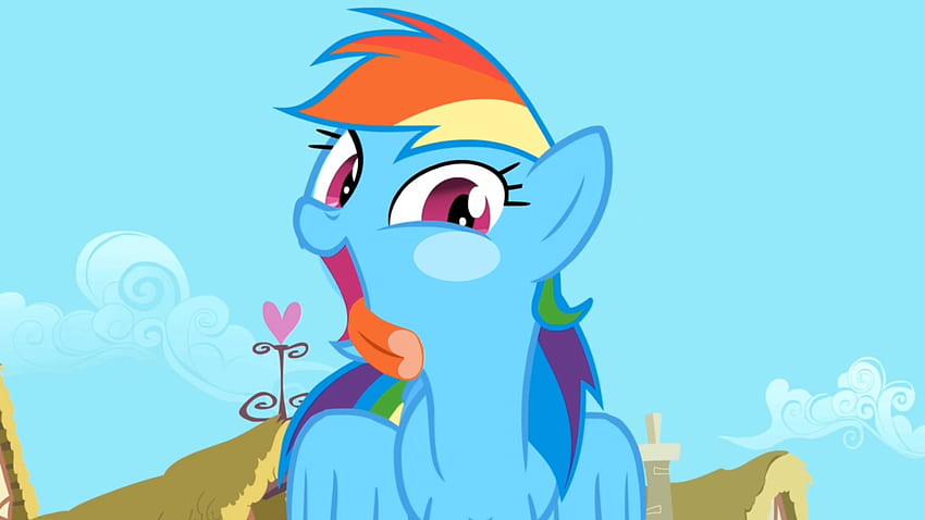 Rainbow Lick, Lick, Rainbow Dash, Freundschaft ist Magie, mein kleines Pony HD-Hintergrundbild