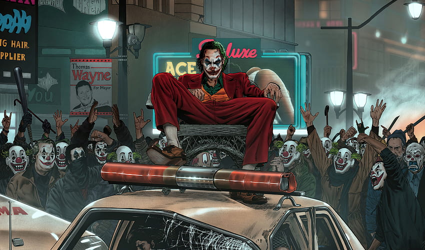 Joker's army, fan art HD wallpaper