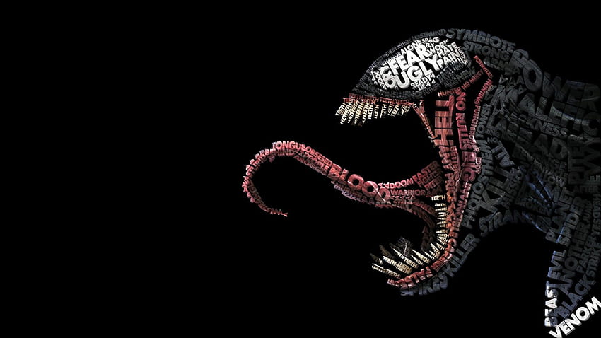 texto minimalista Venom tipografía Marvel Comics [] para su, móvil y tableta. Explora Venom Marvel. Venom and Carnage, Venom Band, Ultimate Venom, Text Art fondo de pantalla